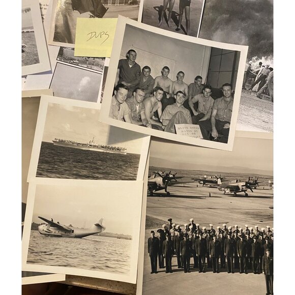 Vintage U.S. Navy Photograph Collection - WWII Era Black & White Military Photos - Picture 4 of 8